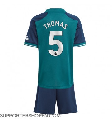 Arsenal Thomas Partey #5 Tredje tröja Barn 2023-24 Kortärmad (+ korta byxor)